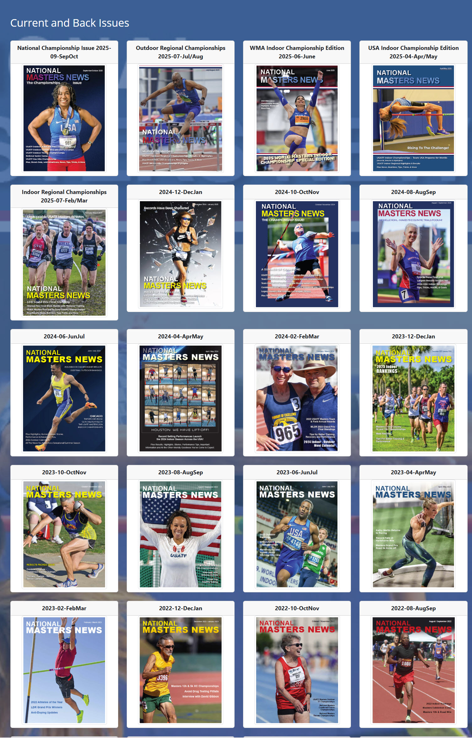 4 Years of Back Issues at https://mastersnews.com